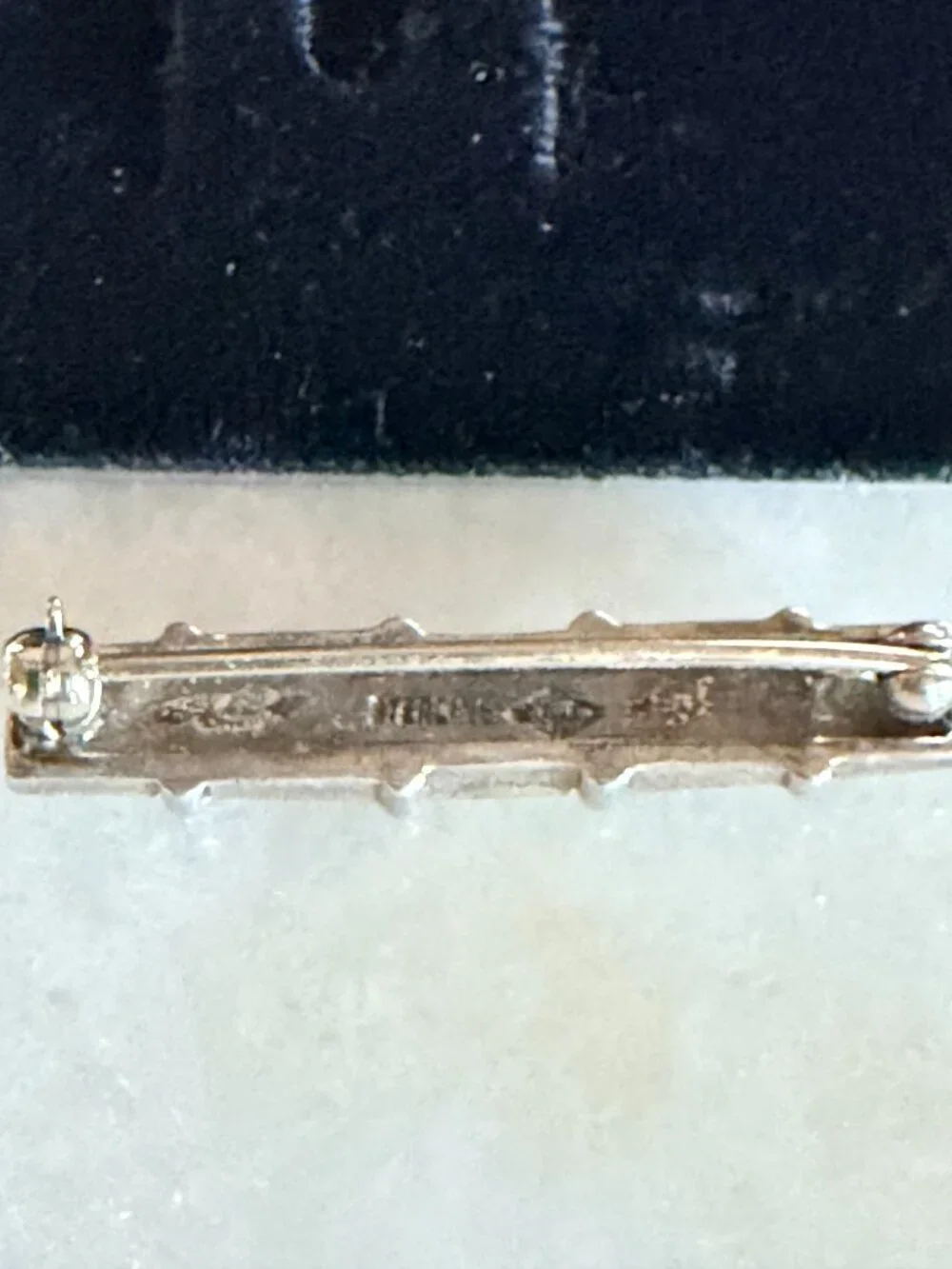 Judith Jack Sterling Silver Marcasite Bar Brooch | Vintage Art Deco Style Pin
